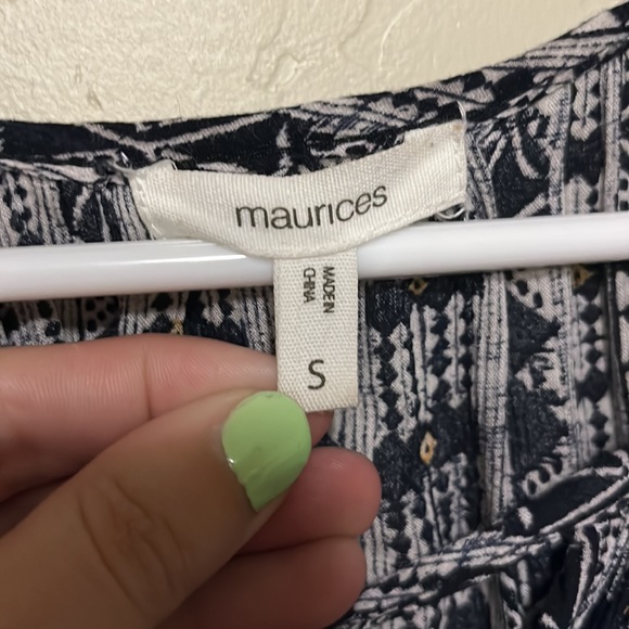 Flutter Sleeve Blouse from Maurice’s with Tassels - Picture 3 of 3